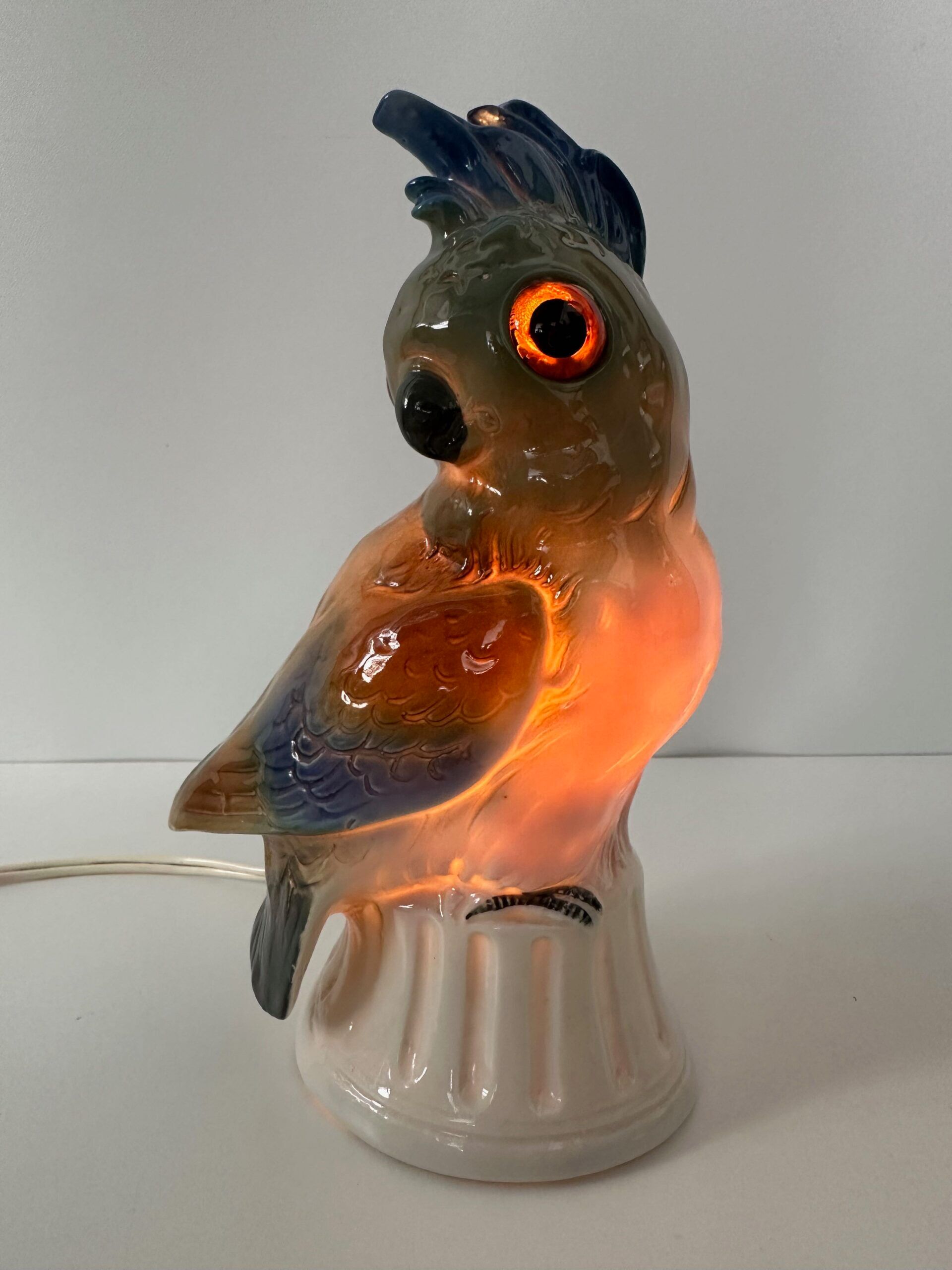 Art deco (perfume) lamp – parrot