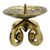 Brutalist bronze candlestick 1960