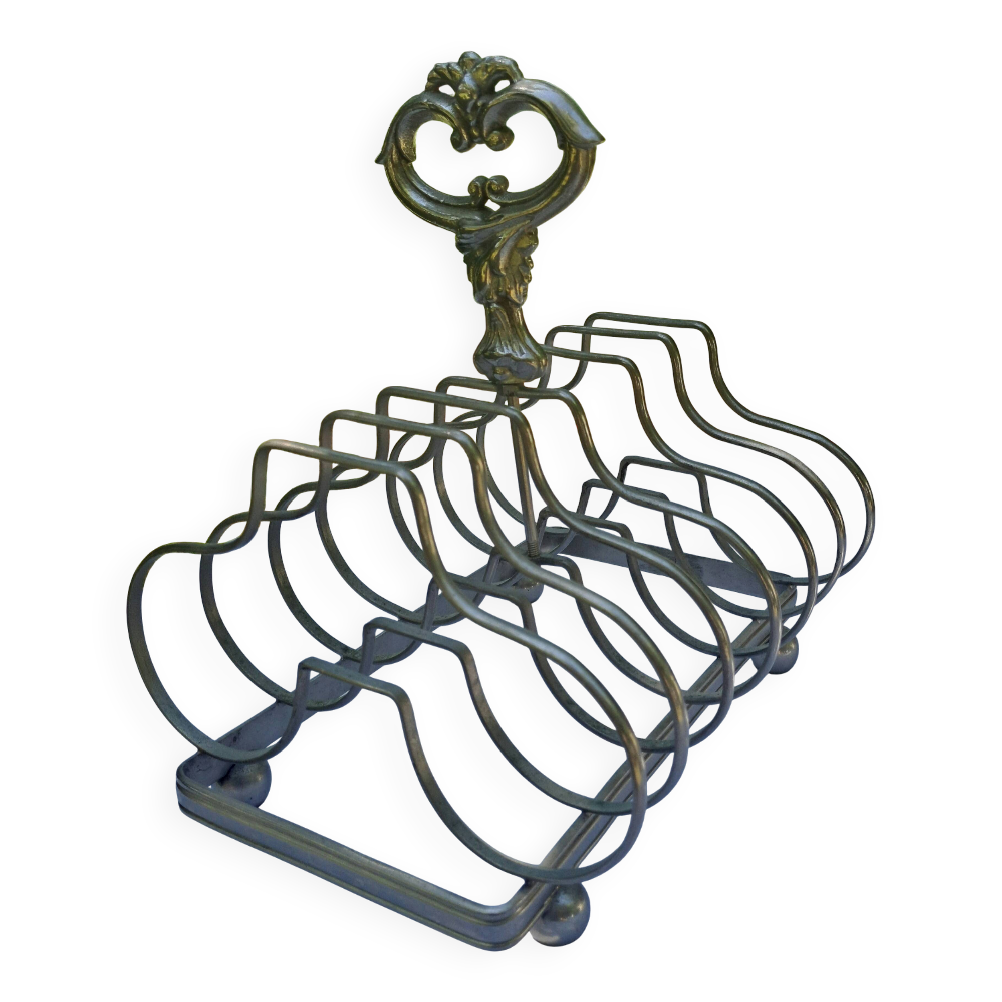 Silver-plated toast rack