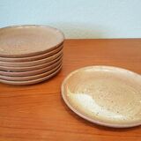 8 sandstone dessert plates