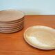 8 sandstone dessert plates