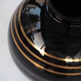 Gold and platinum art deco vase