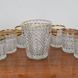 Set de seau à glace par bohemia crystal, années 1960.
