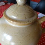 Sandstone teapot with 3 cups