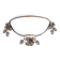 Art Deco wall sconce, wrought iron and alabaster – France, circa 1920