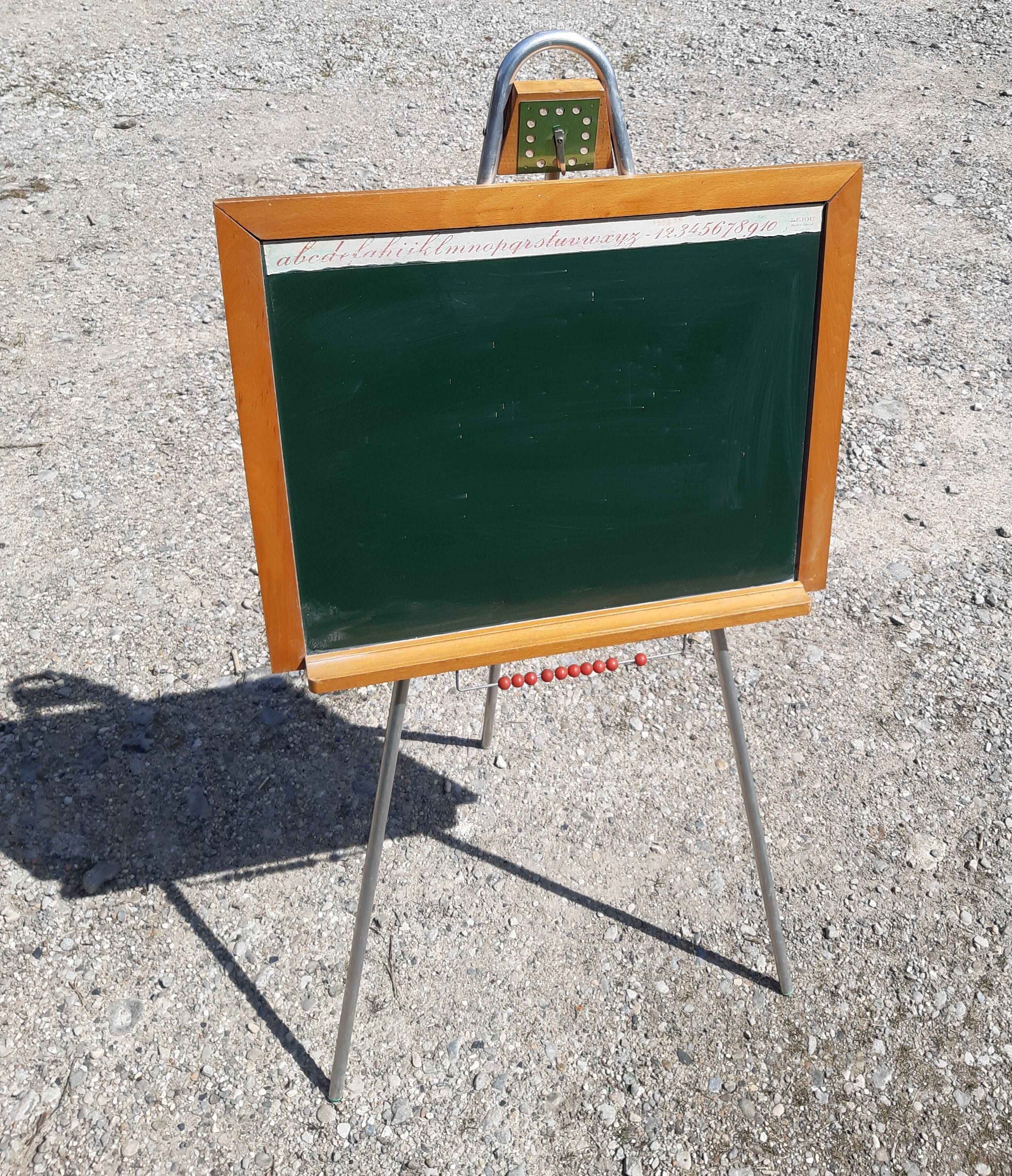 Old schoolboy painting, vintage 60s
