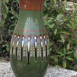 Original vintage 1970s folk vase.