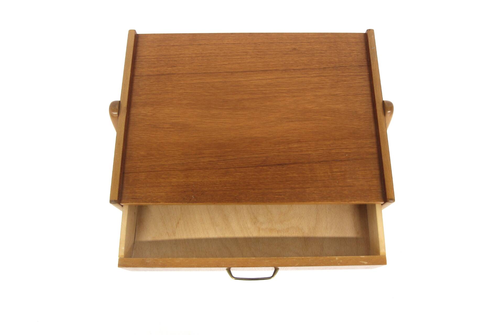 Scandinavian teak and oak bedside table, Sweden, 1960