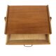 Scandinavian teak and oak bedside table, Sweden, 1960