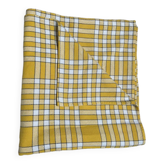 checkered tablecloth 1970