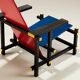 Gerrit Rietveld Red & Blue Chair for Cassina 1918/1970s