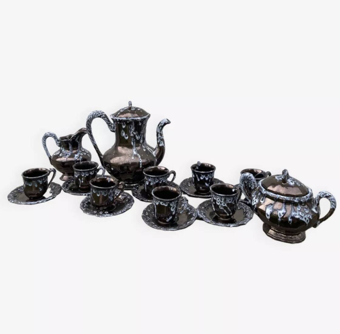 1970 Vallauris Brutalist Service