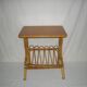 Rattan side table from the 1950s