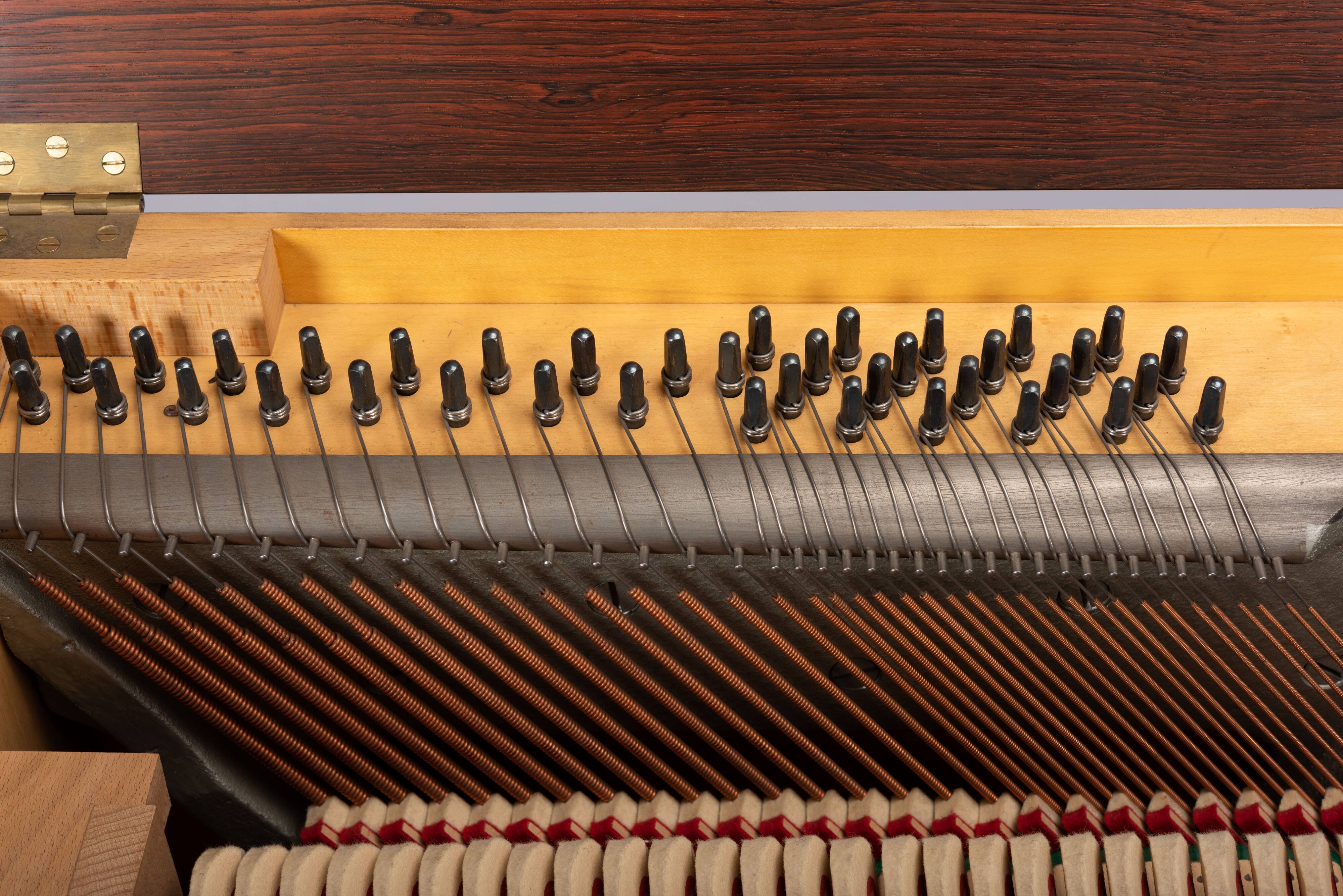 Danish mid-century modern hardwood pianette Bij Louis Zwicki, 1960s