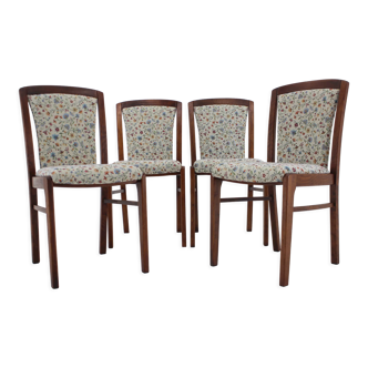 1950s Set of Four Beech Dining Chair ,Czechoslovakia