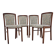 1950s Set of Four Beech Dining Chair ,Czechoslovakia