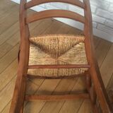 Straw seated chair