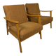 Paire de fauteuils vintage scandinaves