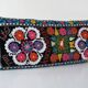 Housse de coussin brodée vintage 119x61 cm