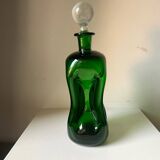 Holmegaard green decanter vintage  danish by jacob e bang