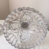 Antique pair of Portieux crystal candlesticks, 19th century