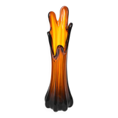 Organic blown glass vase