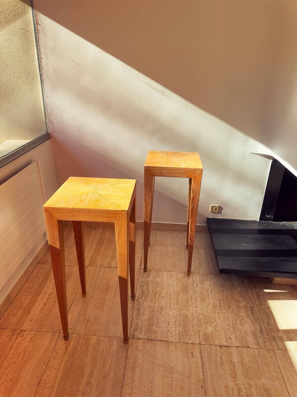 Ensemble de 3 piédestaux et table console par Jacques Grange, France, 1973
