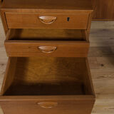 Mid-Century Danish Teak Desk by Kai Kristiansen for Feldballes Møbelfabrik, 1960s