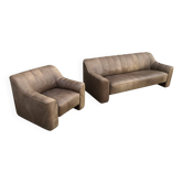  De Sede DS-44 Sofa & Sessel Set – Büffelleder – Schweiz, ca. 1970