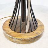 Vintage sheaf of wheat table lamp - 1960s