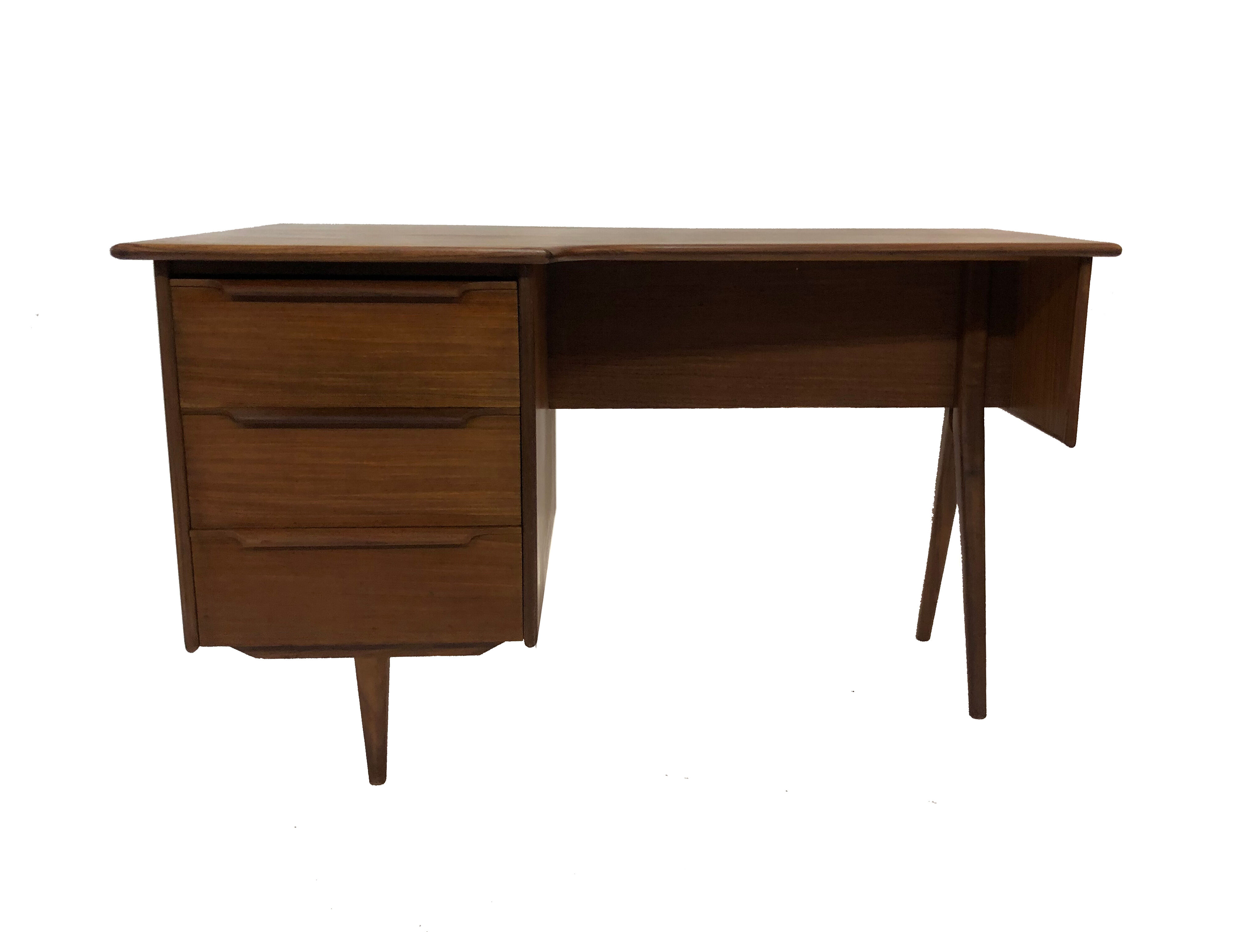 Vintage design desk Mid Century Danish Tijsseling