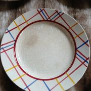 10 antique flat plates from Gien