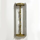 Pair of Mid-century Modern Style Italian Murano Glass Sconces "Reticello"