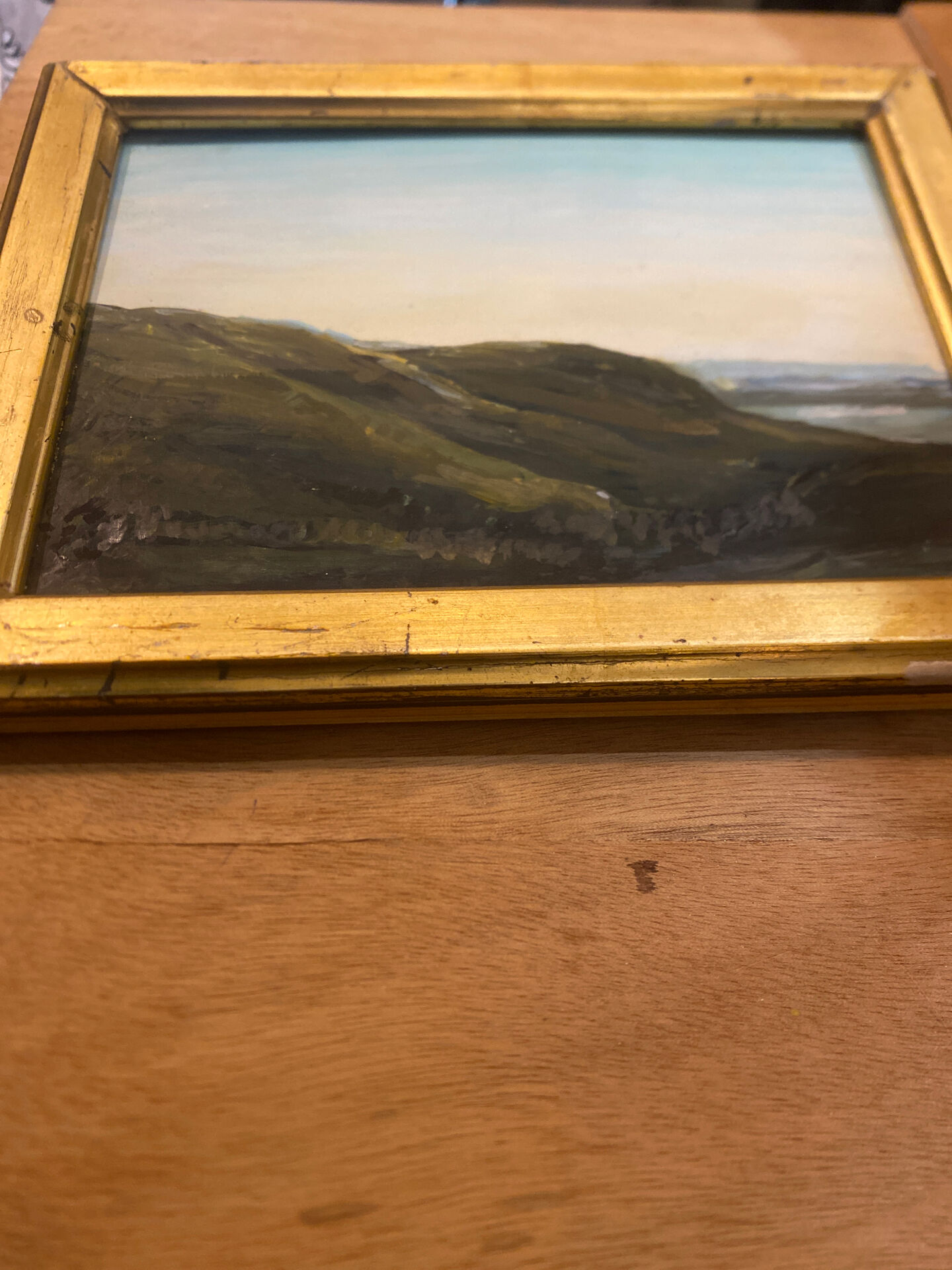 Framed nature painting / French artist