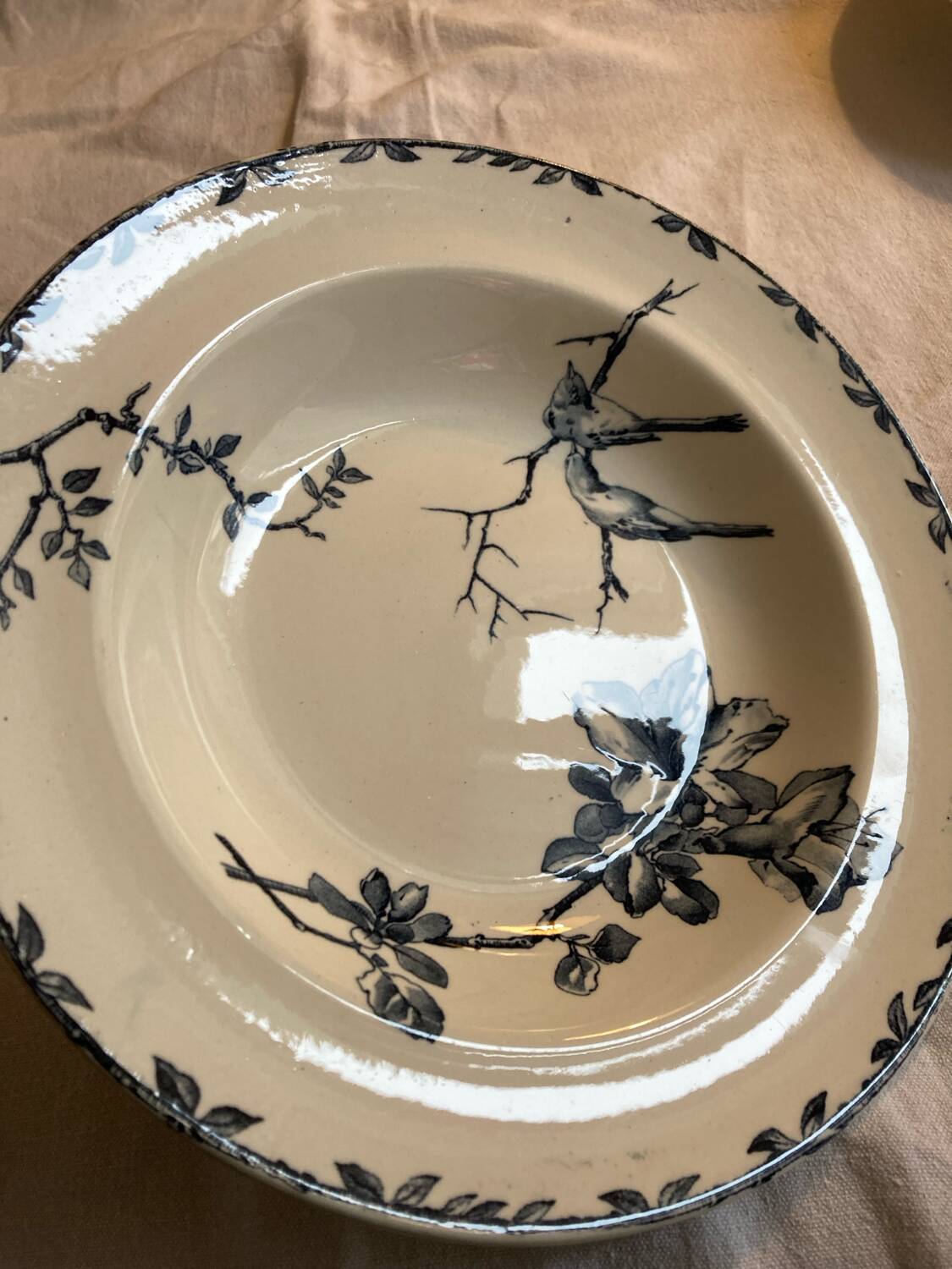 6 Spring Oxford ironstone soup plates