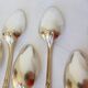 10 silver-plated metal soup spoons, hallmarked 2106225