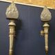 Pair of wall sconces in Louis XVI style – decorative torches