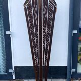 Art deco Cooper brass floor lamp