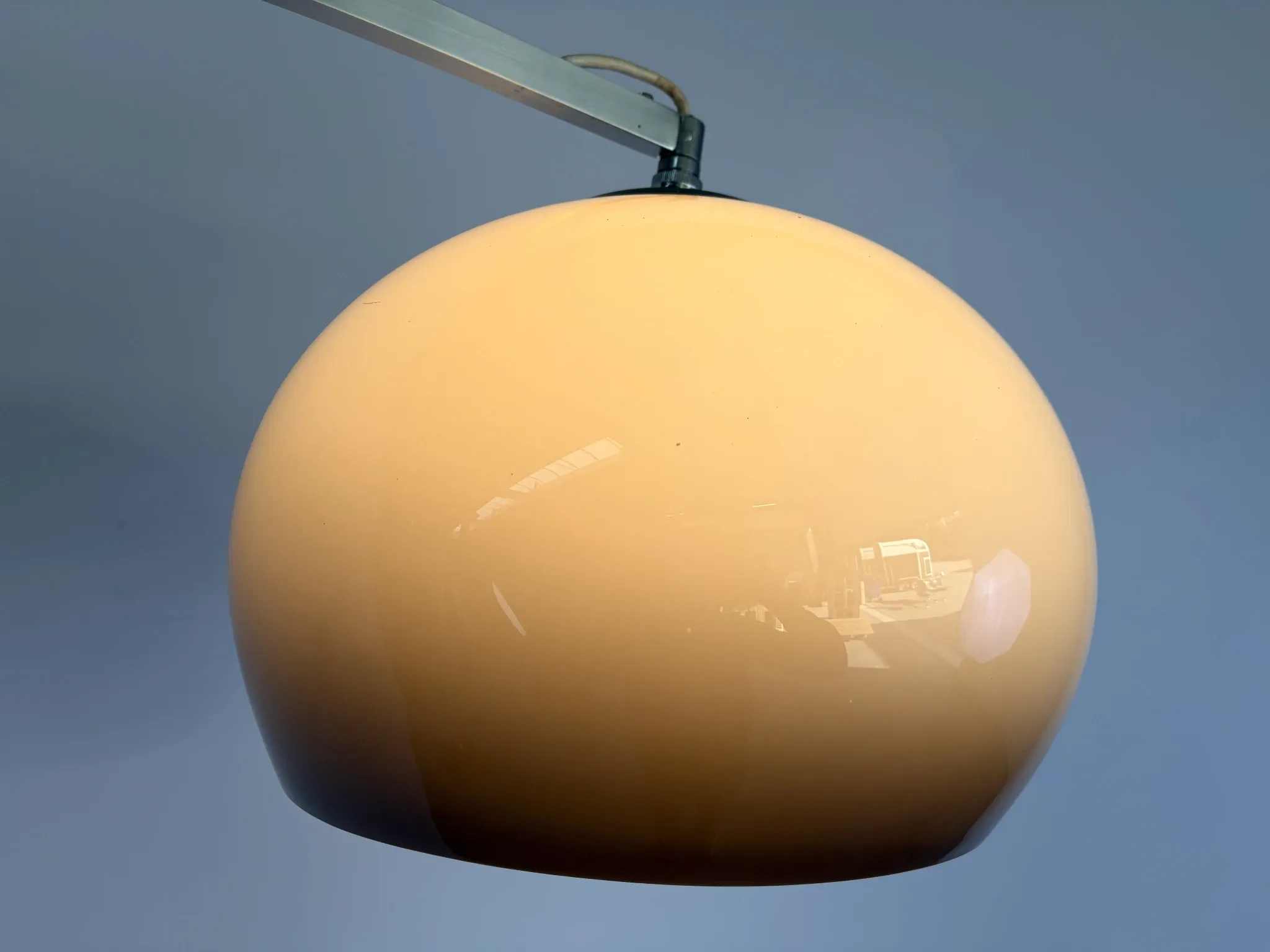 Large extendable arch floor lamp, 1970s