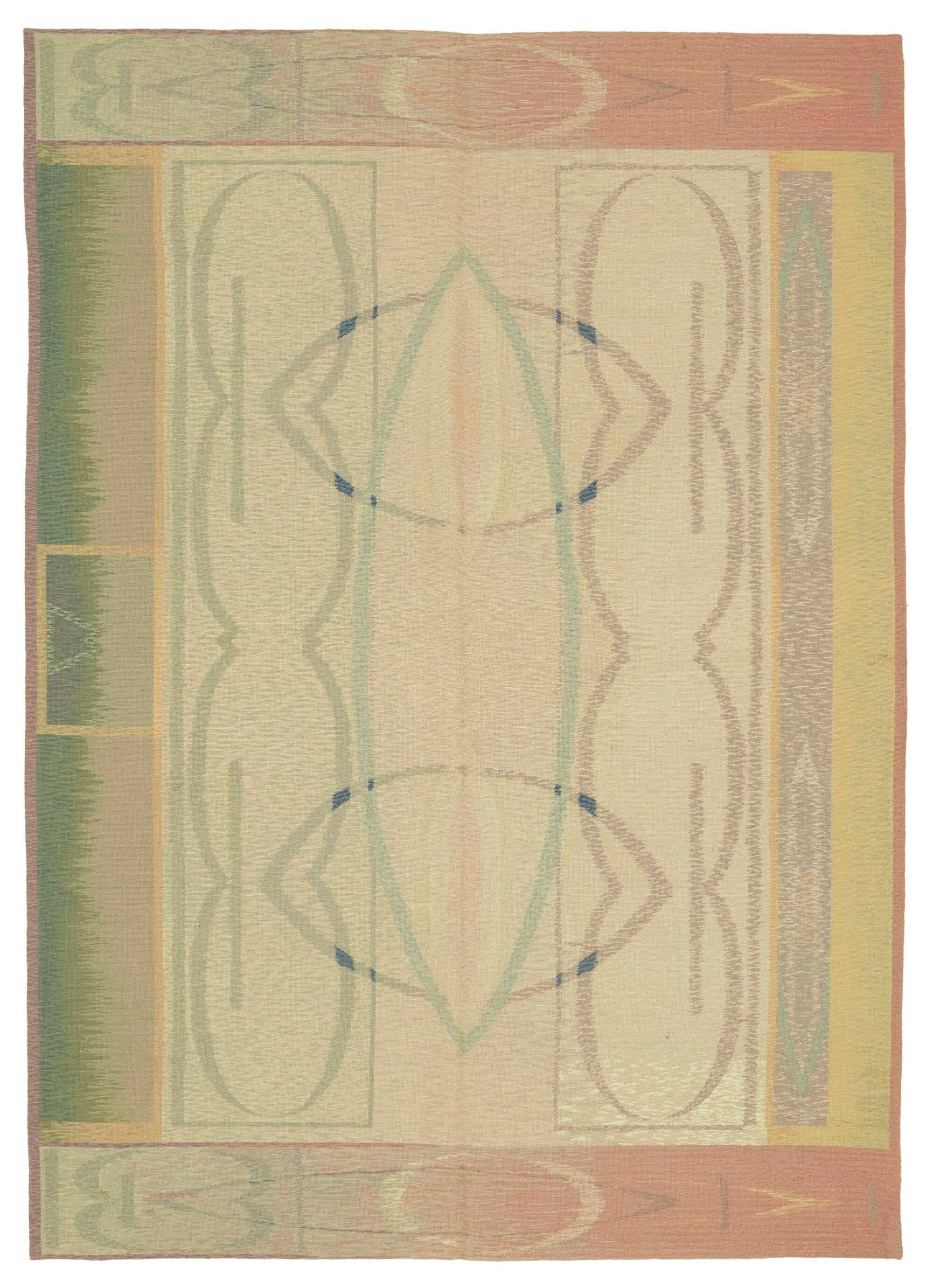 Handmade Vintage Flatweave Needlepoint Kilim 180 cm x 257 cm