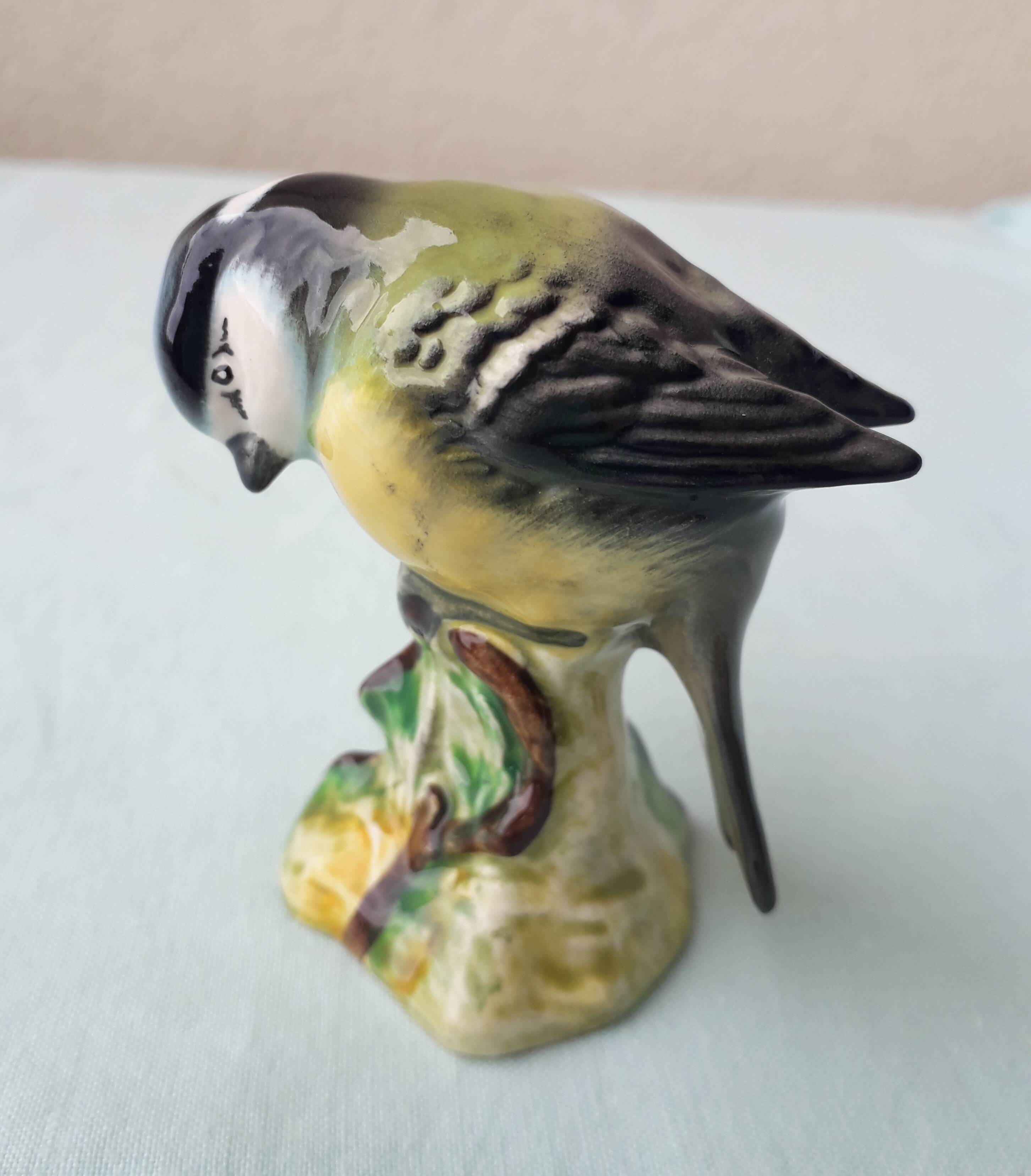 Oiseau mésange en céramique
