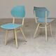 Lot de 2 chaises Tchécoslovaque
TON Bystrice Thonet Blanche et bleue