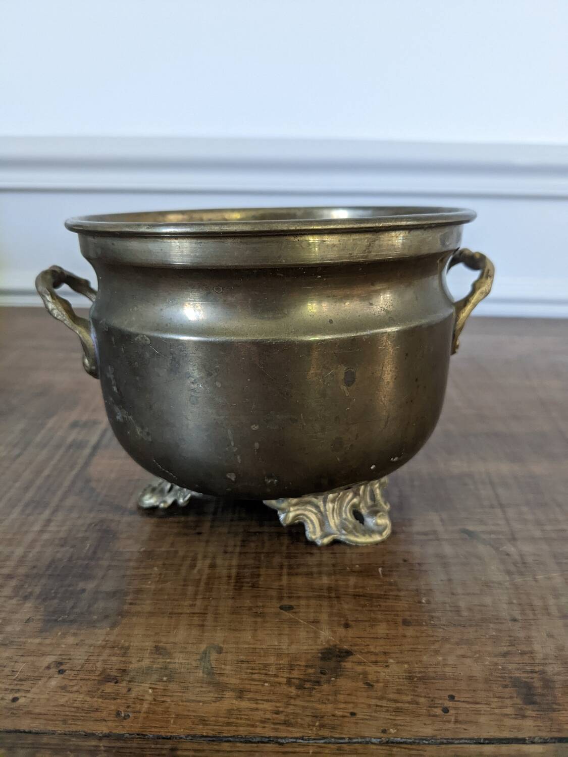 Brass flowerpot