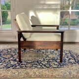 Fauteuil & Ottoman Hans Olsen – Vatne Møbler Danemark, 1960 Palissandre