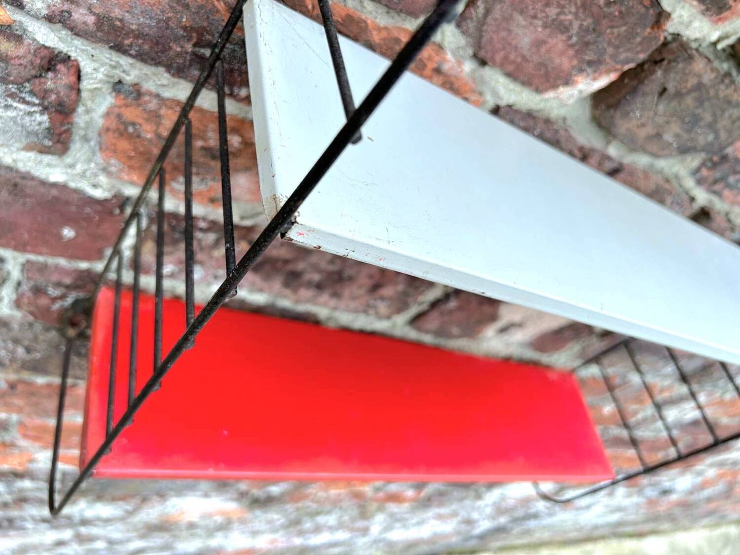 Vintage metal shelves, designer storage