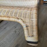 Fauteuil à bascule en rotin James Irvine pour Ikea