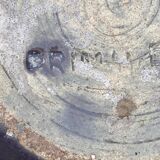 Vase coloquinte art deco in stoneware signed primavera n° 3501