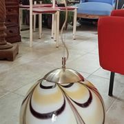Vintage XXL Egg Ball Pendant Light Murano Glass Design