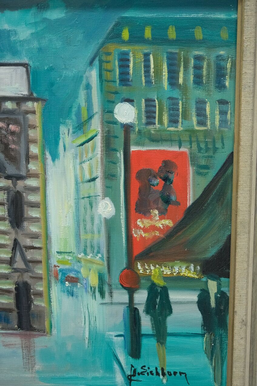 Swedish Modern Painting by Jack Eichborn, Oil on Canvas, 1960s