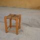 Vintage Berber wooden and straw set